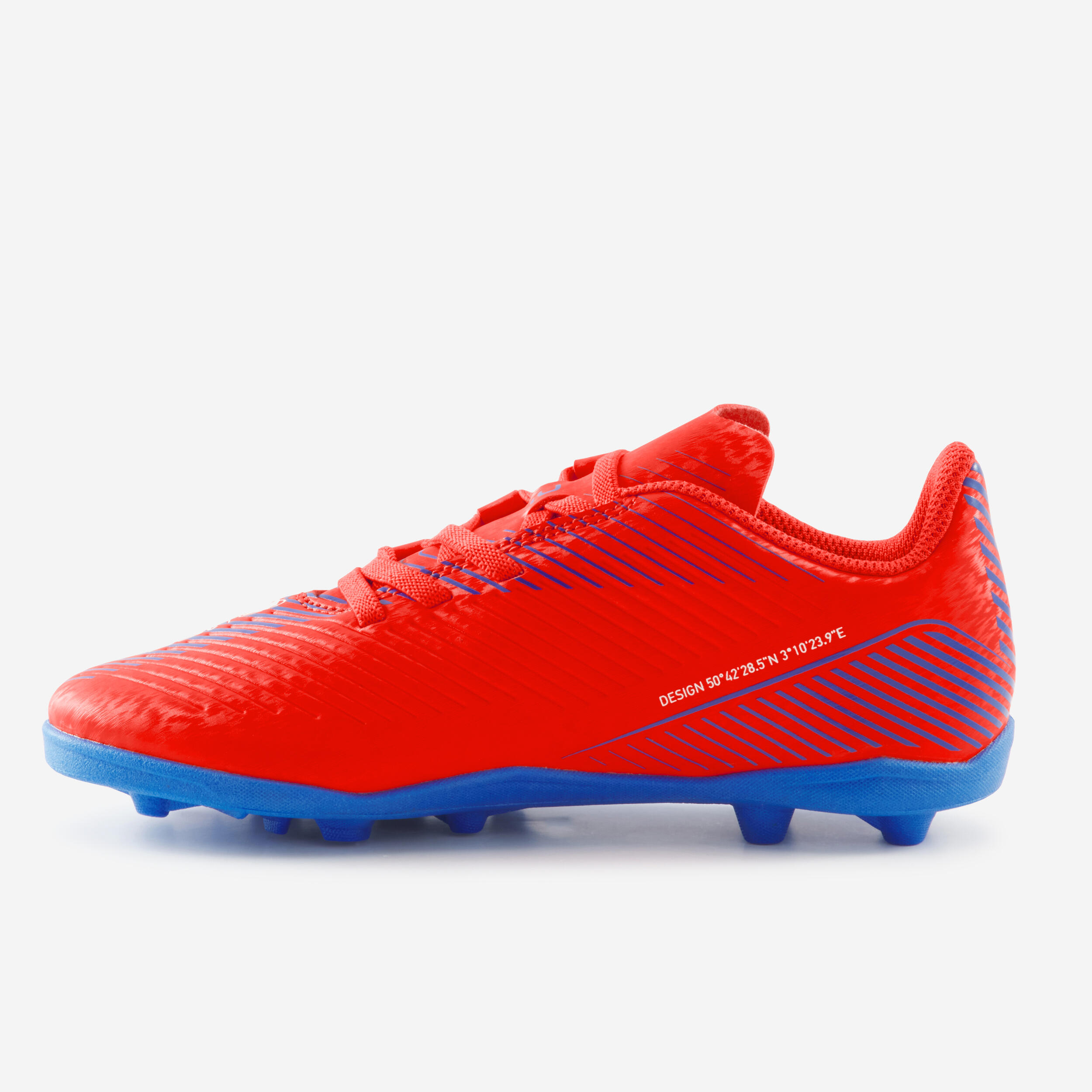 Kids Rip Tab Football Boots 160 Easy AG FG Red