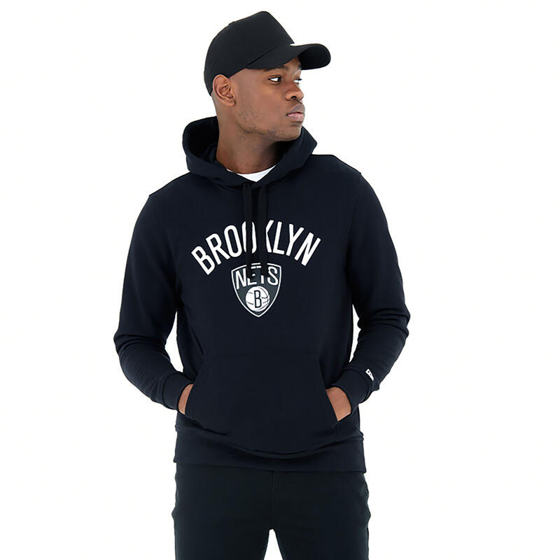 Damen/Herren Basketball Sweatshirt NBA - Hoodie Brooklyn Nets schwarz