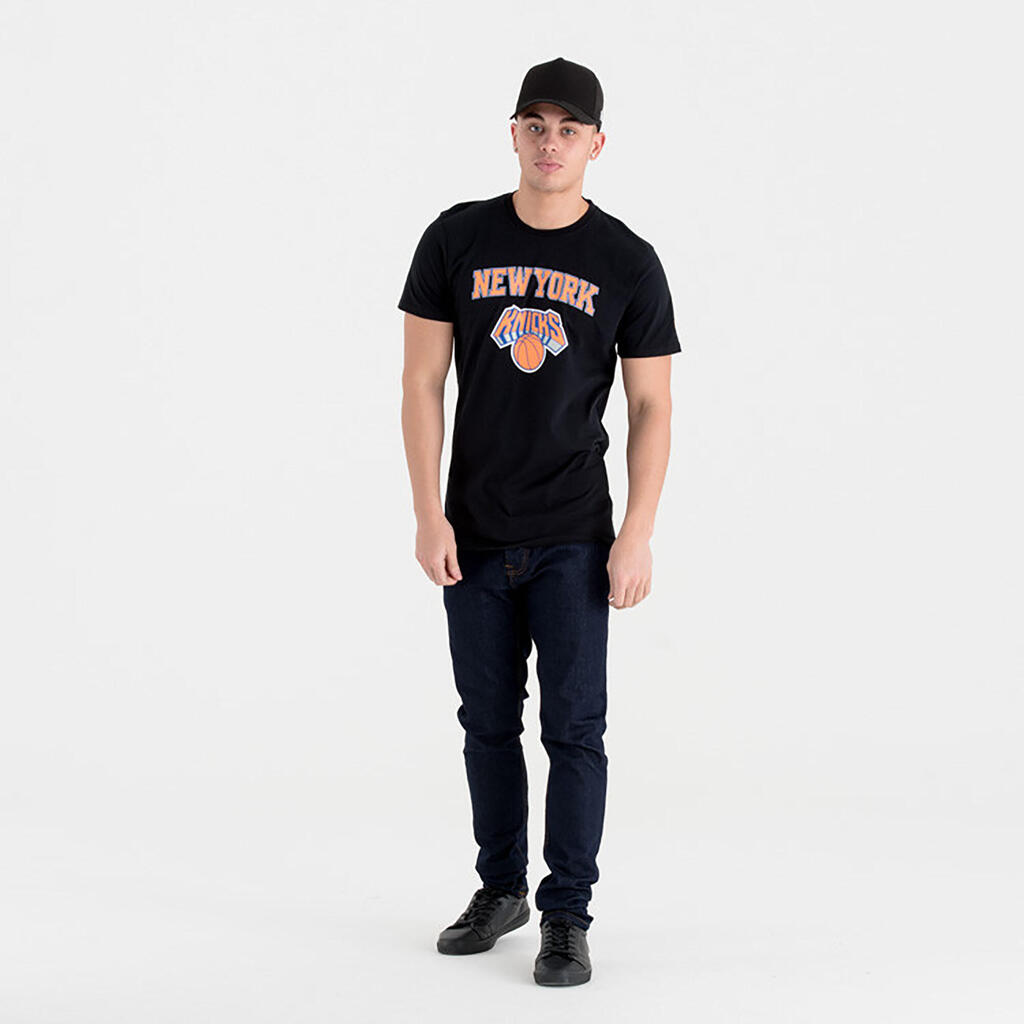 Vyriški / moteriški trumparankoviai medvilniniai marškinėliai, NBA, Niujorko „Knicks“, juodi