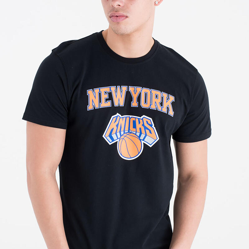 T-shirt NBA manches courtes homme/femme New York Knicks - noir