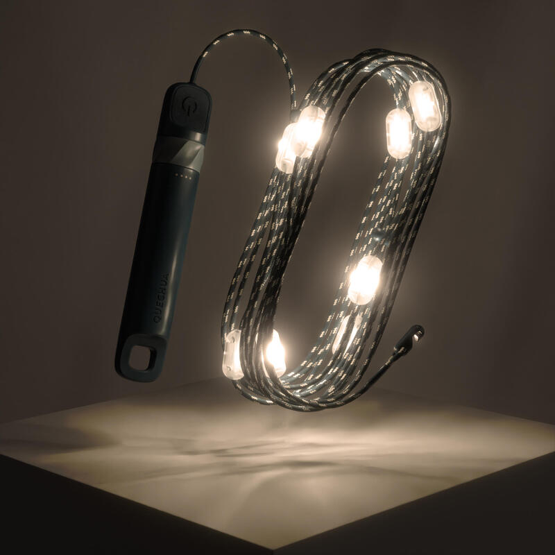 Girlanda świetlna ładowana Quechua USB C kempingowa - 200 lumenów