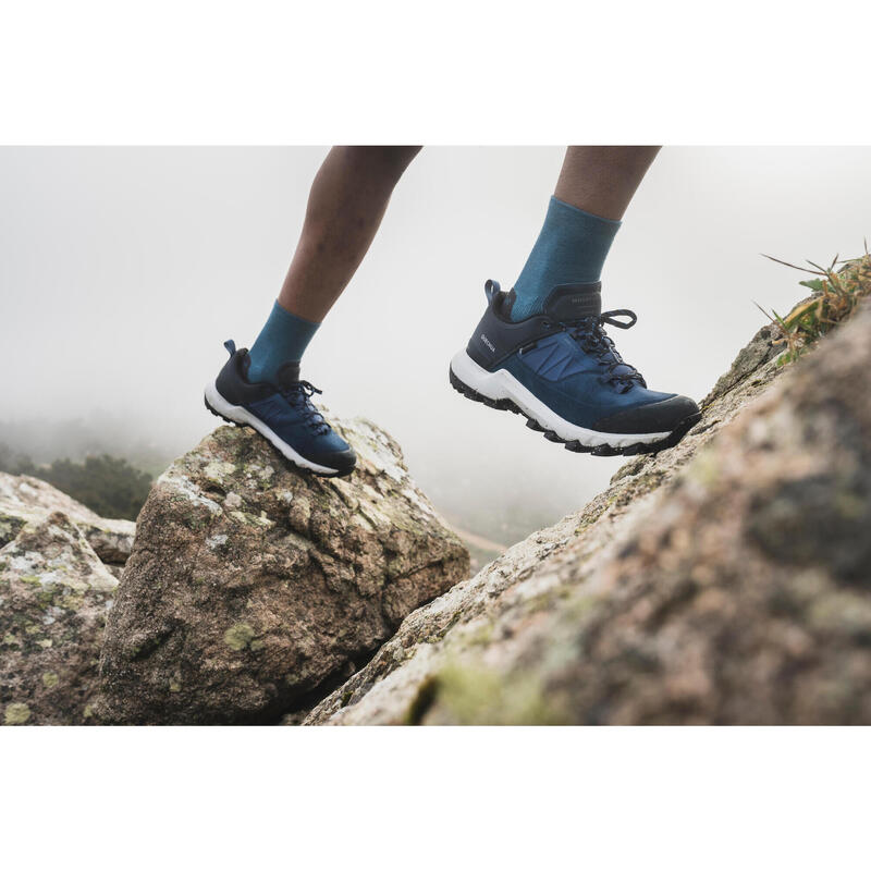 Calçado de Caminhada Montanha MH500 Homem Impermeável Azul