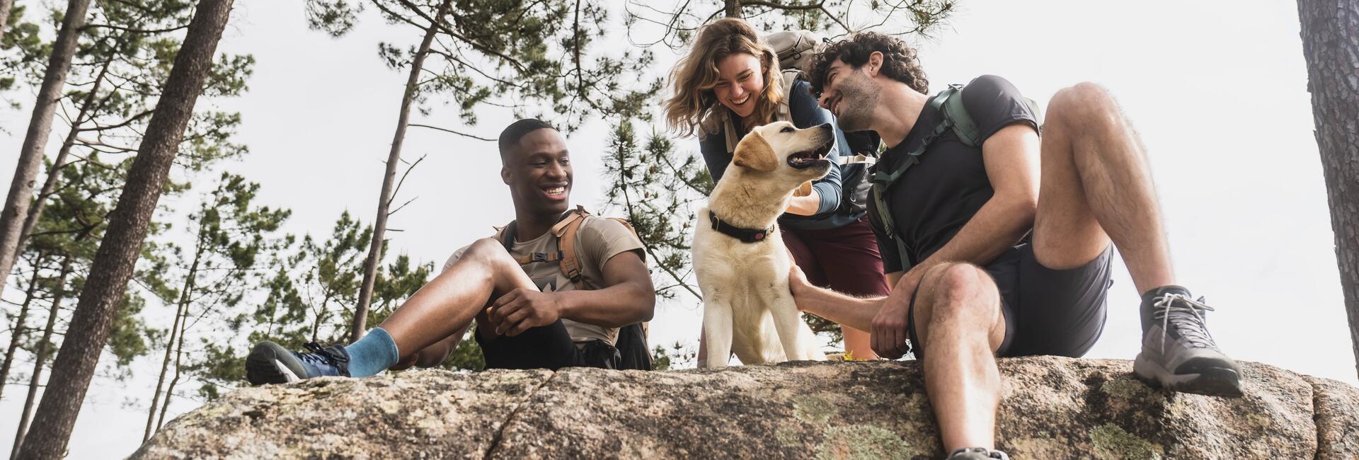 foto di gruppo - passeggiata con il cane