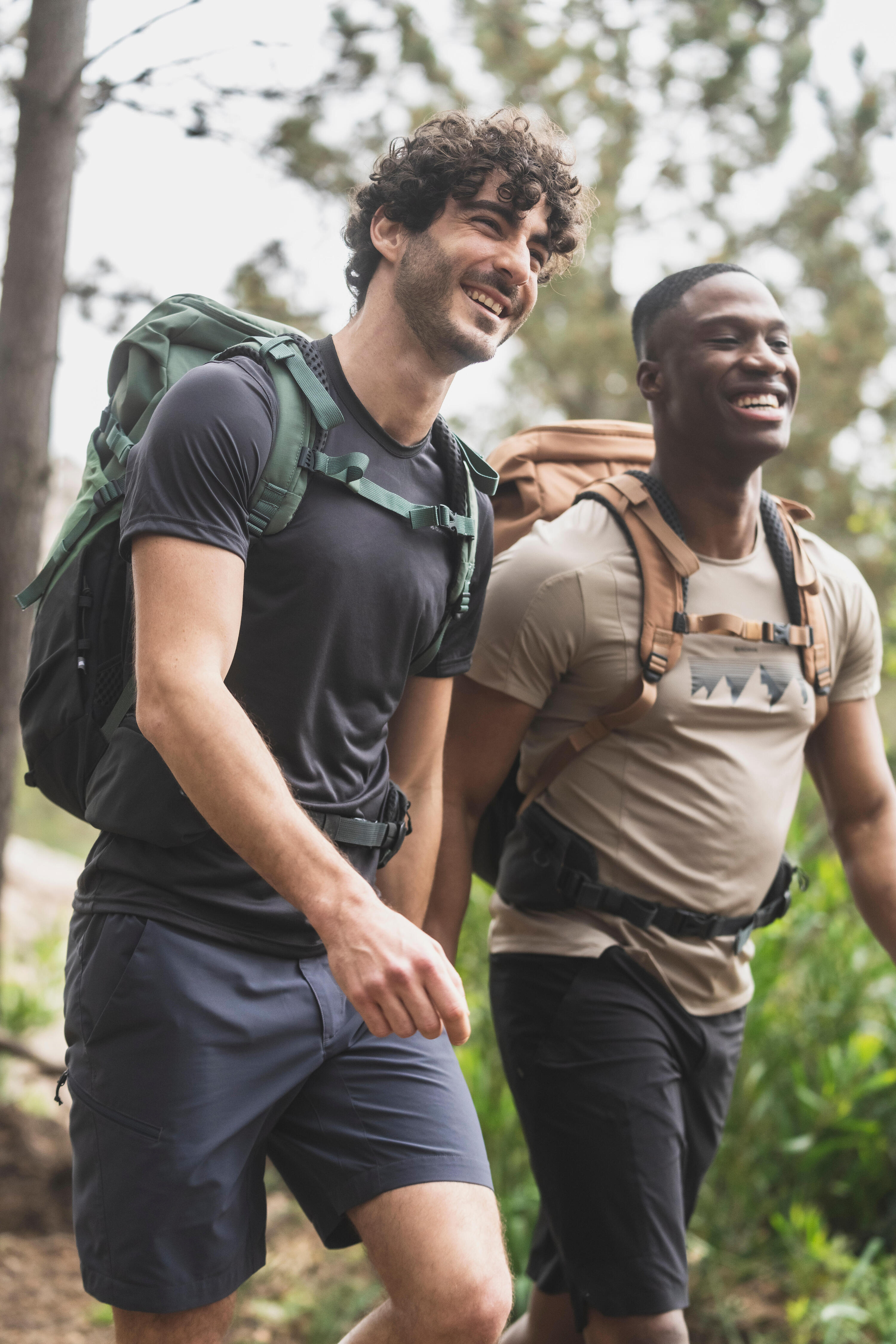 Wandershorts Herren Bergwandern ‒ MH100 blau 8/12