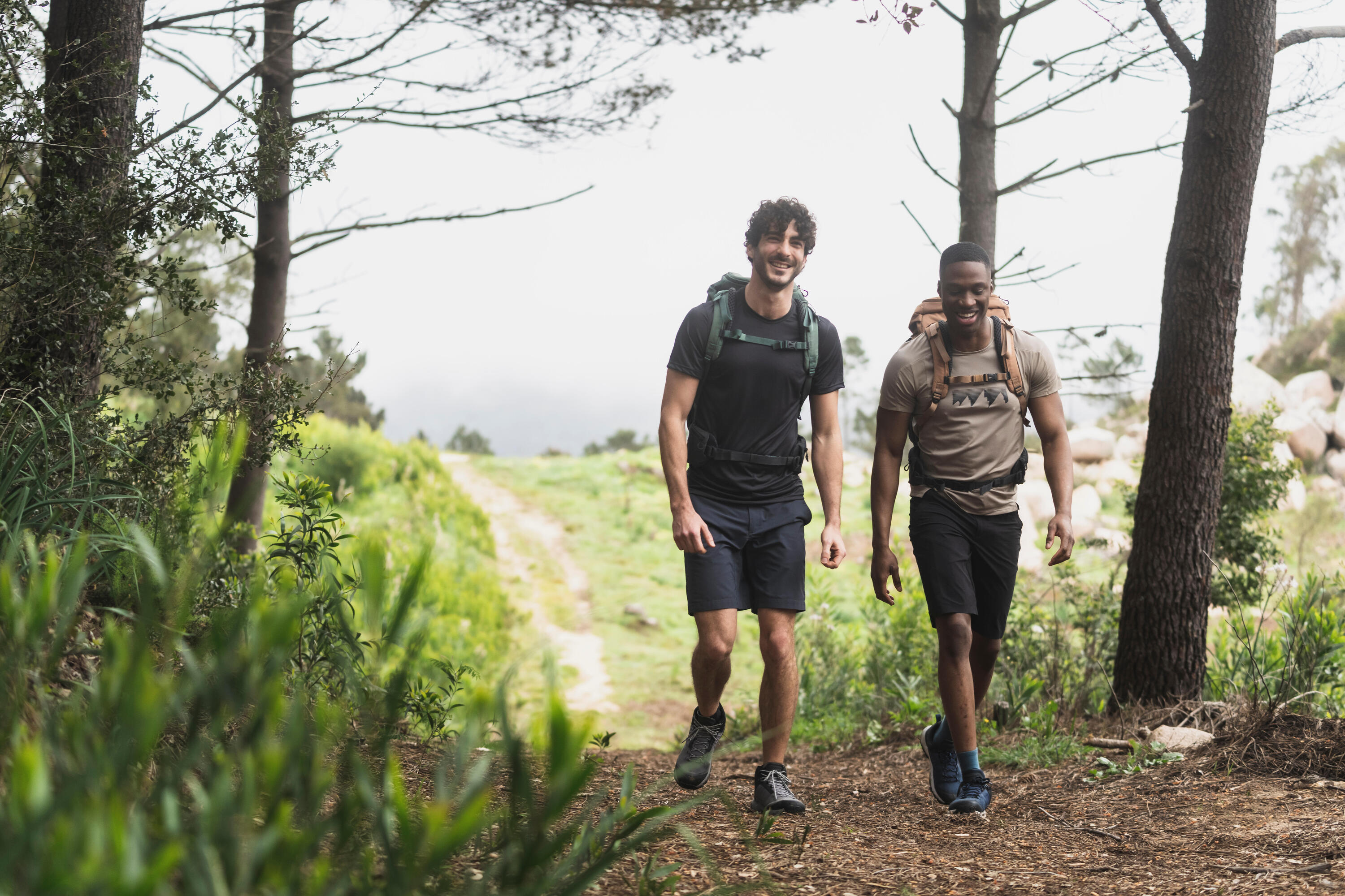 Wandershorts Herren Bergwandern ‒ MH100 blau 7/12