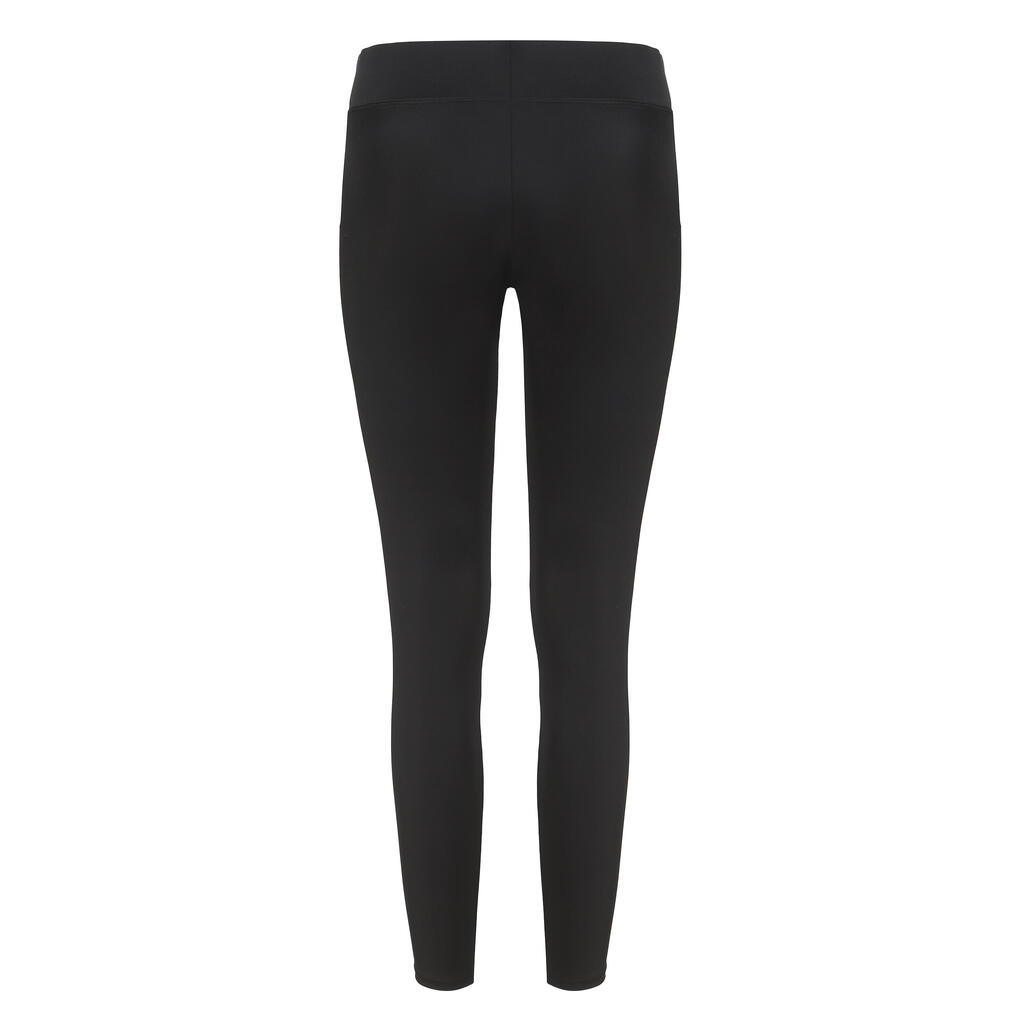 Licra con protección solar de surf para mujer Olaian UV Leg 100 negro