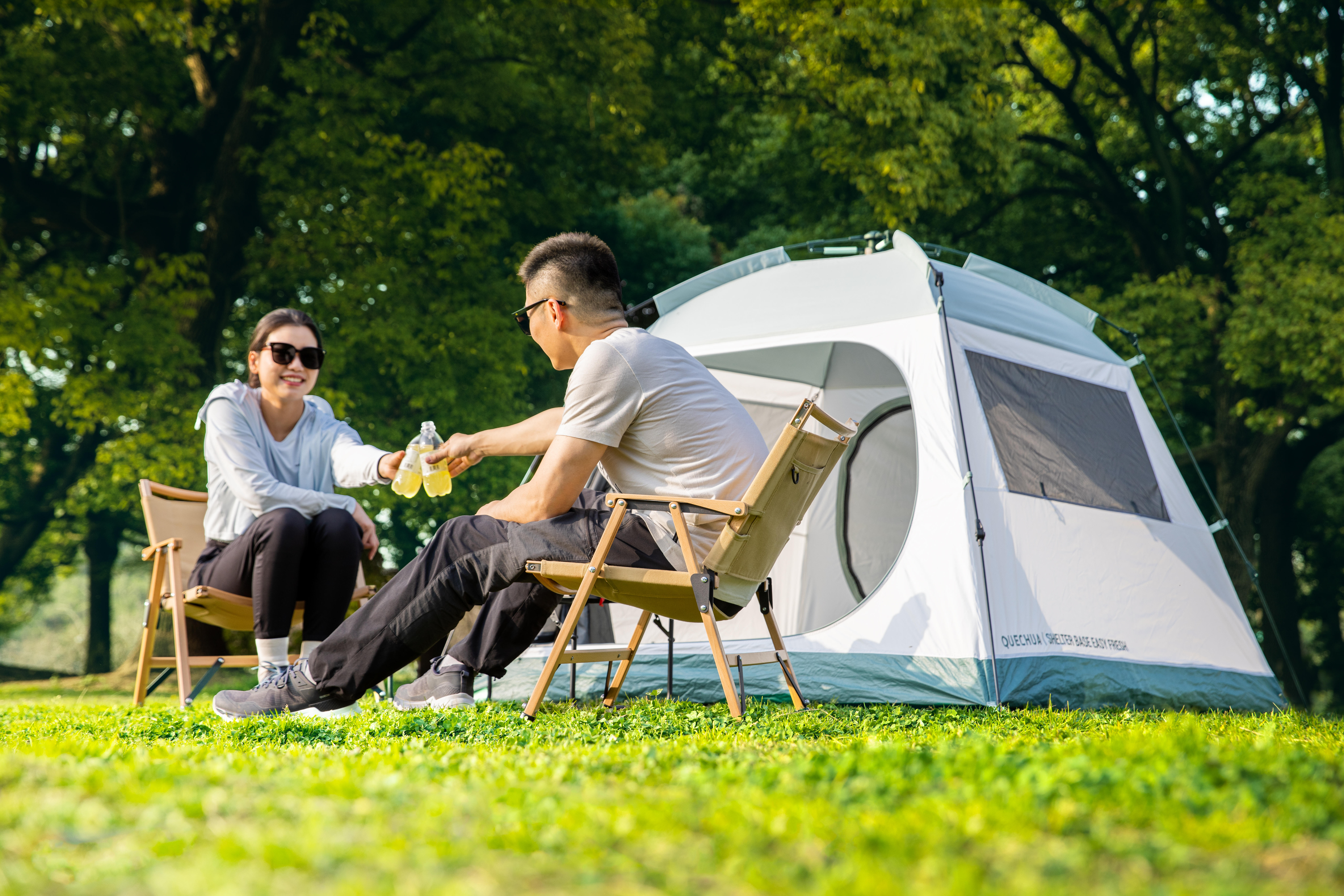 QUECHUA (ケシュア) キャンプ シェルターベース EASY FRESH生地 ラビット