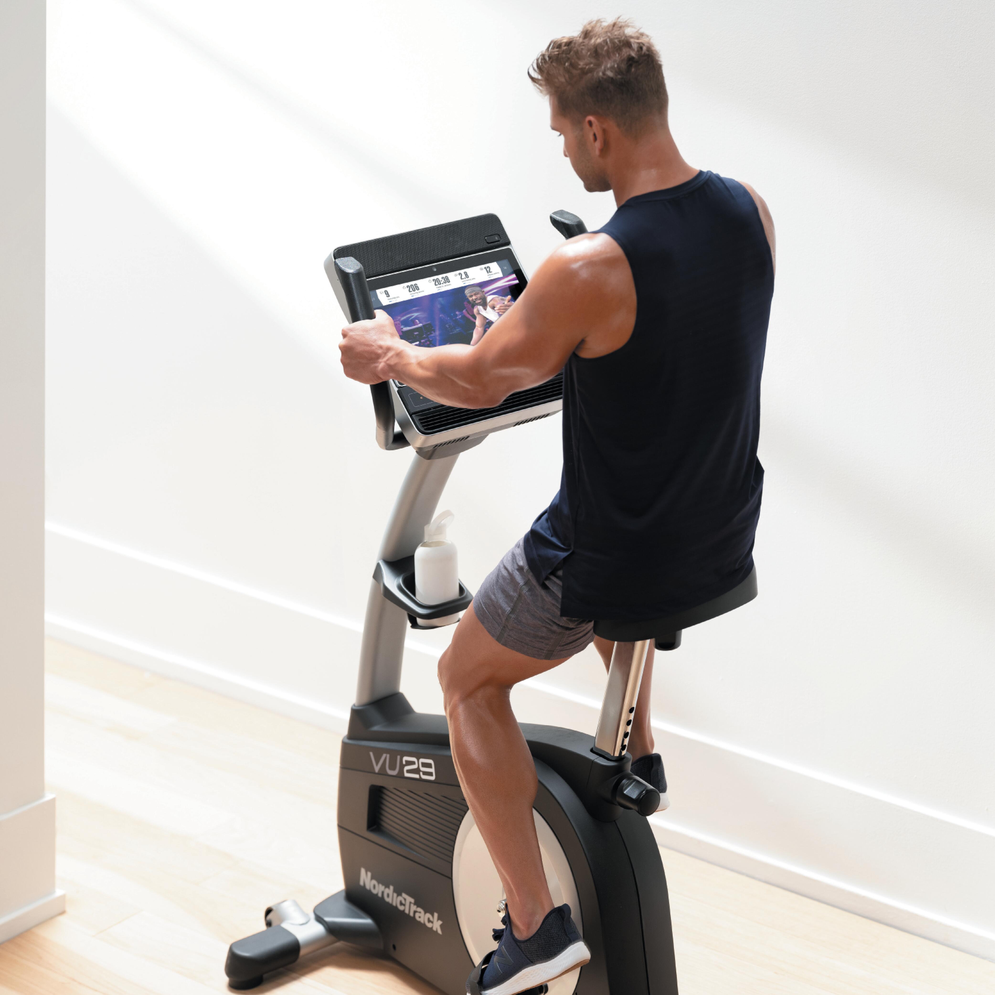 Velo d appartement Nordictrack VU29 Interactif 30 jours iFit inclus NORDICTRACK Decathlon