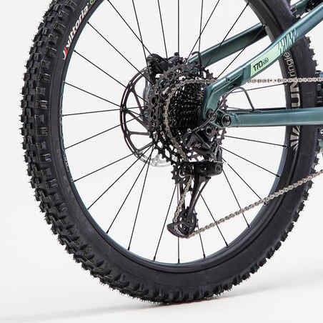 29"/27.5" Full Suspension Electric Mountain Bike E-Big Mountain - Green