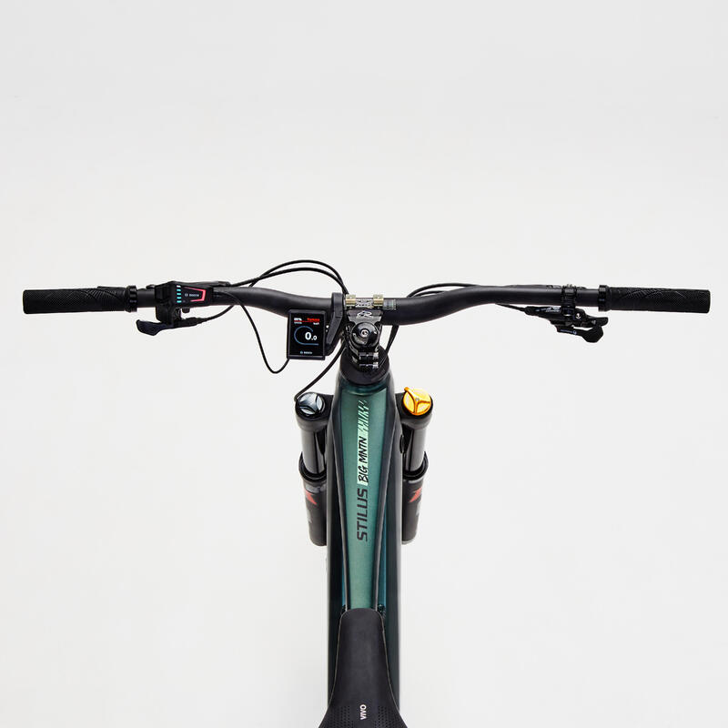 Vélo VTT électrique tout suspendu 29"/27,5" - STILUS E-BIG MOUNTAIN vert