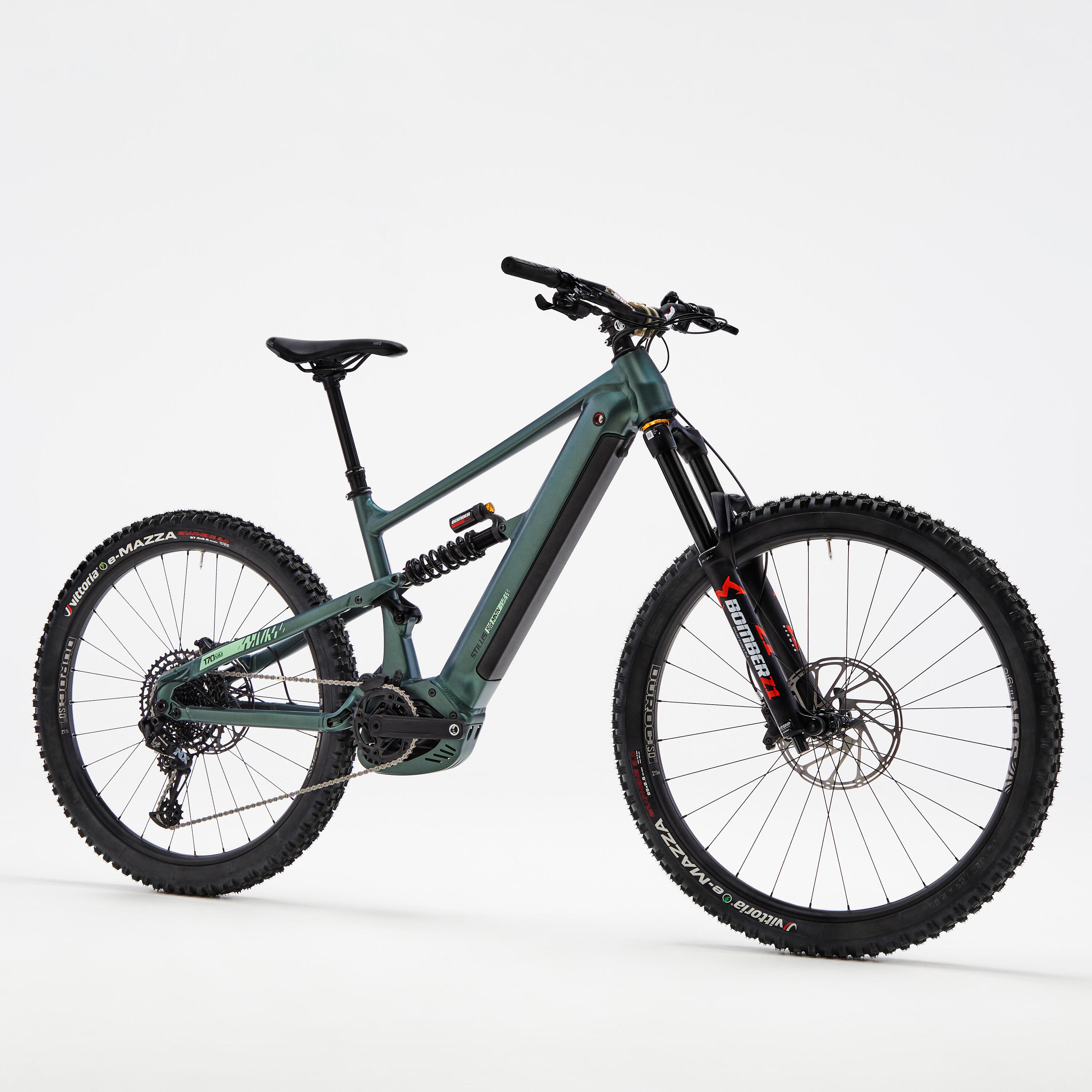 29"/27.5" Full Suspension Electric Mountain Bike E-Big Mountain - Green 2/8