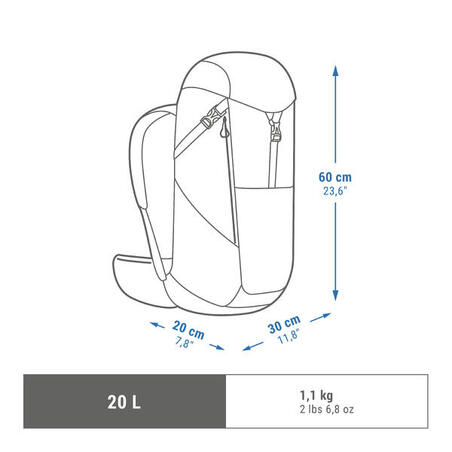 Oker ranac za planinarenje MH500 (20 l)