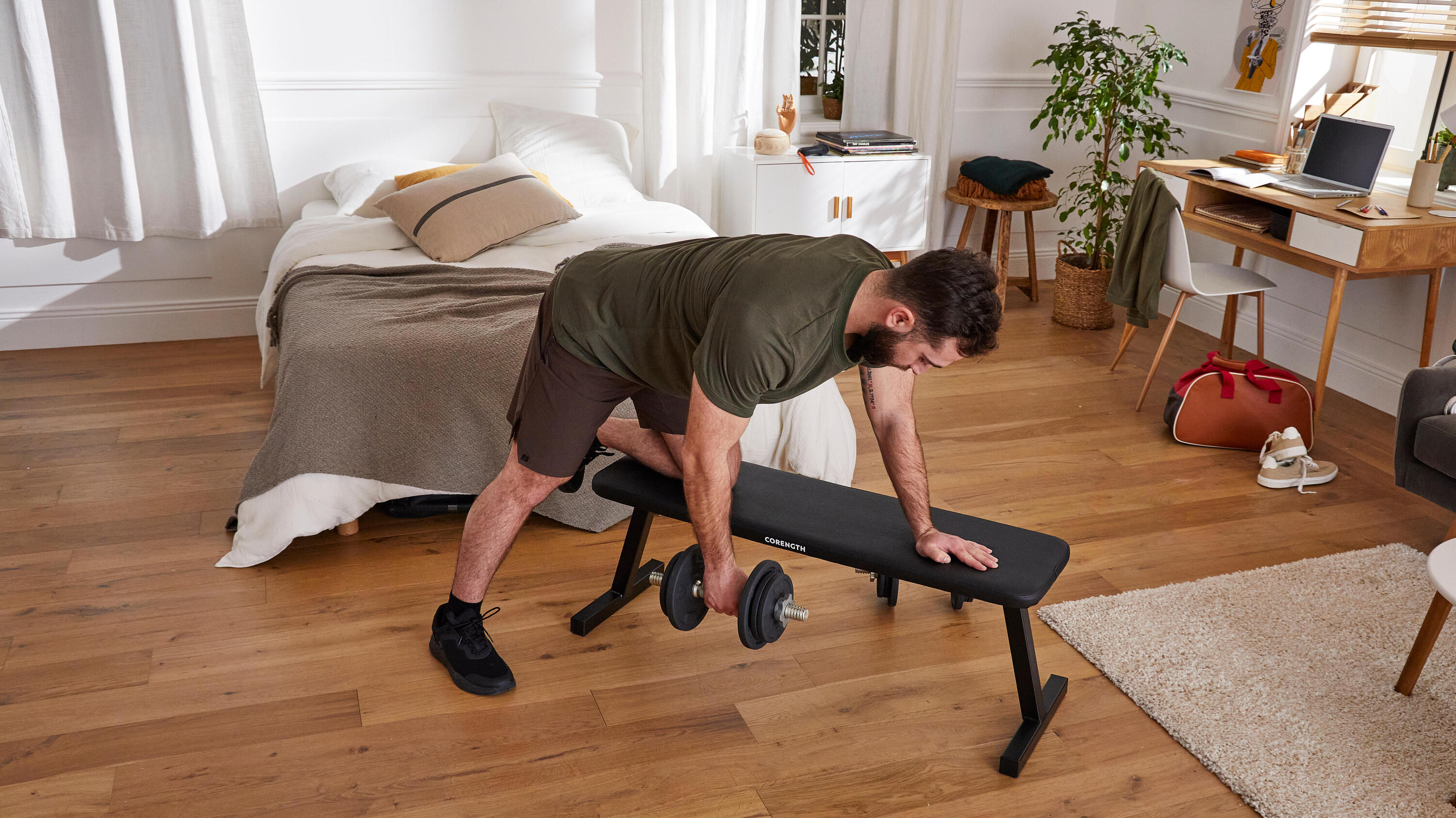 Banco Musculación Bench 100 Plegable 3/19