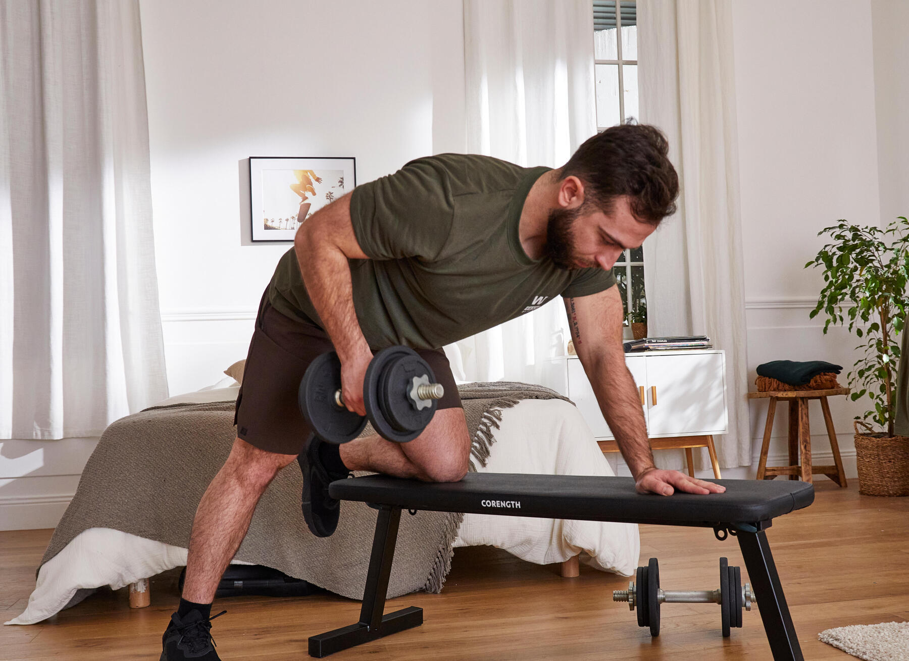 Inklapbare fitnessbank Bench 100 Corength