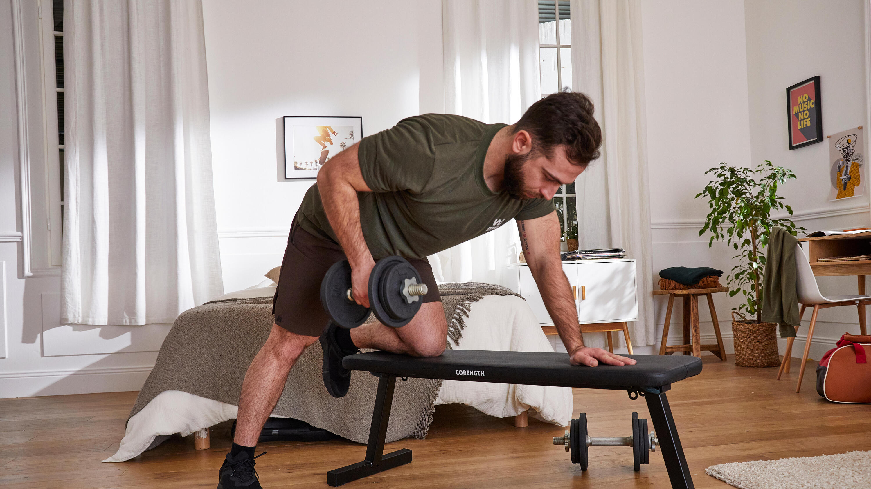 Banc de musculation pliable - bench 100 15/20