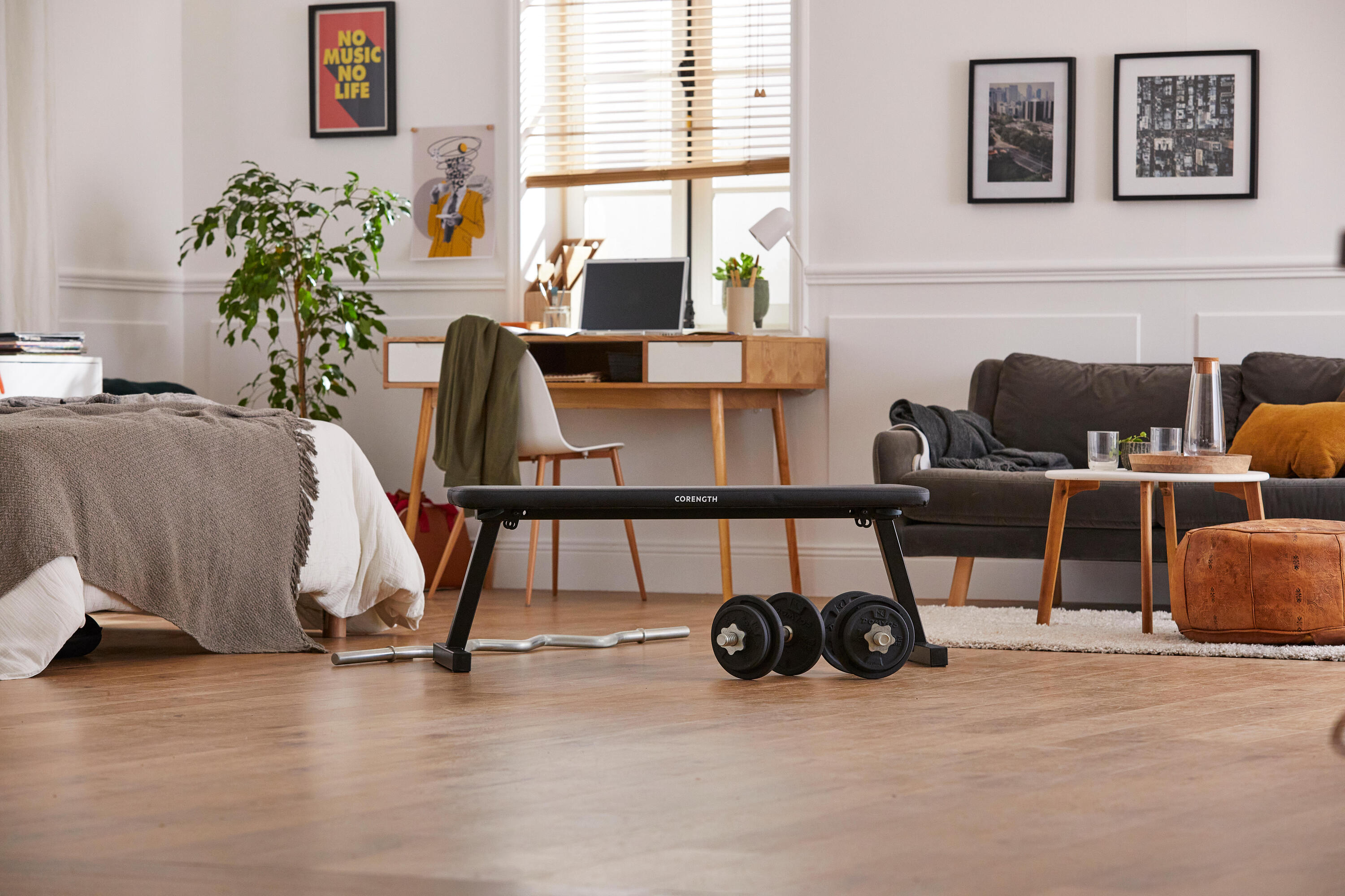 Banc de musculation pliable - bench 100 12/20