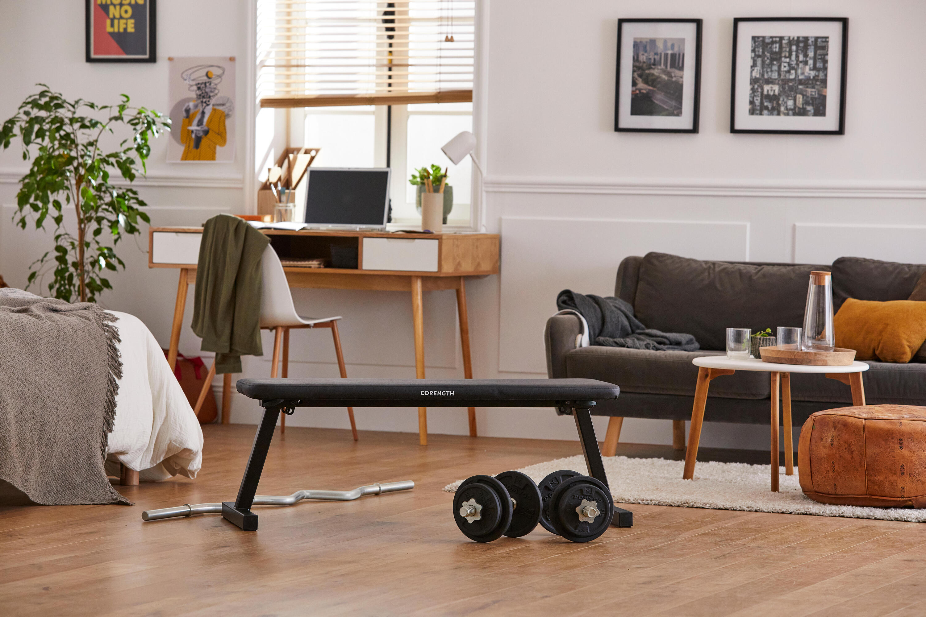 Banc de musculation pliable - bench 100 10/20