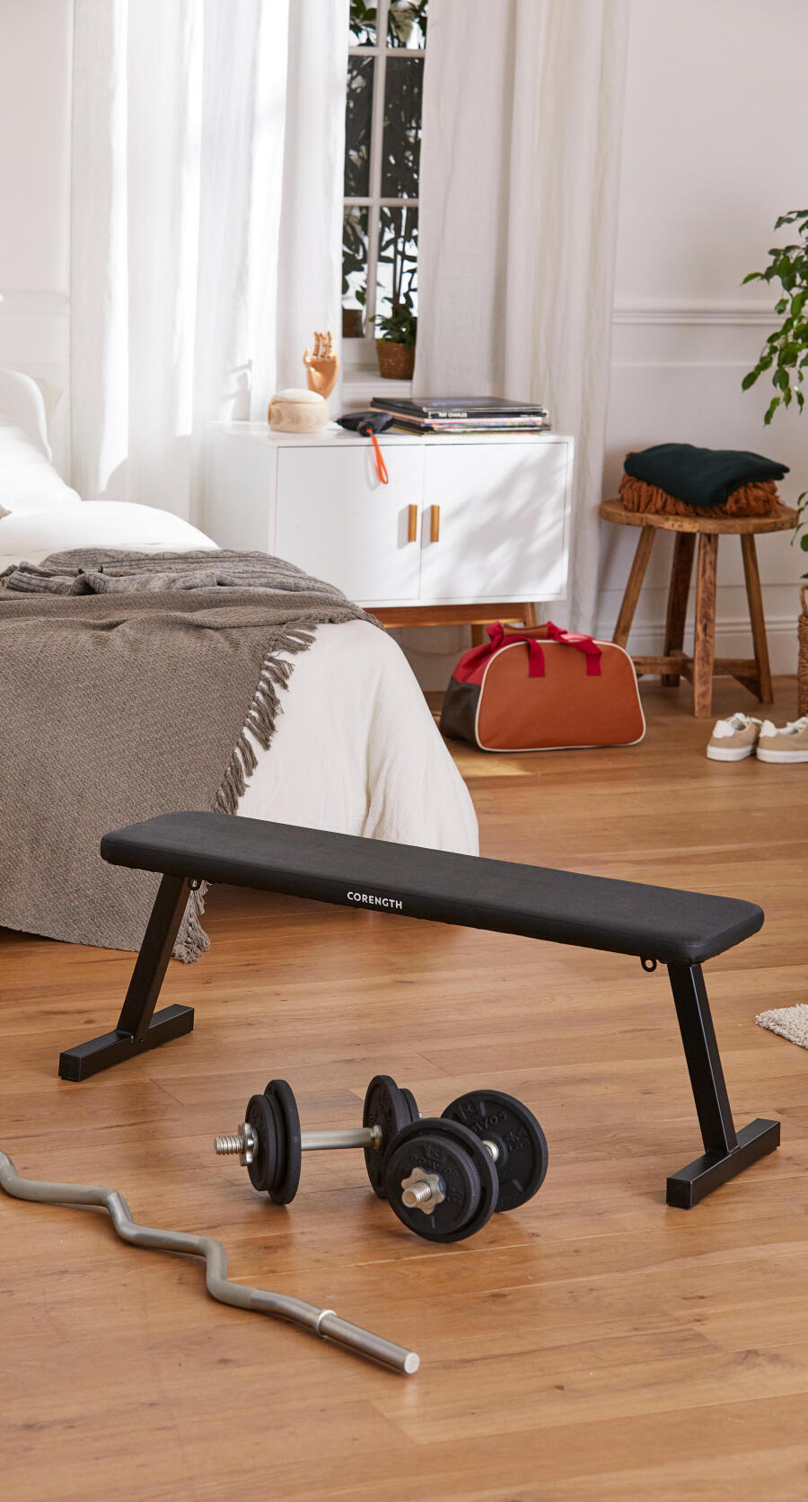 Inklapbare fitnessbank Bench 100 Corength