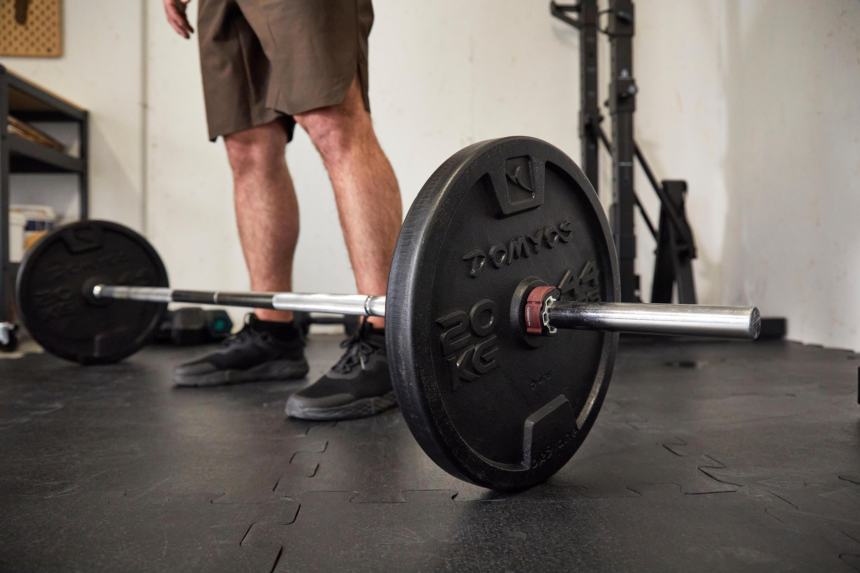 Dalle de sol musculation modulable 58x58cm 16/18