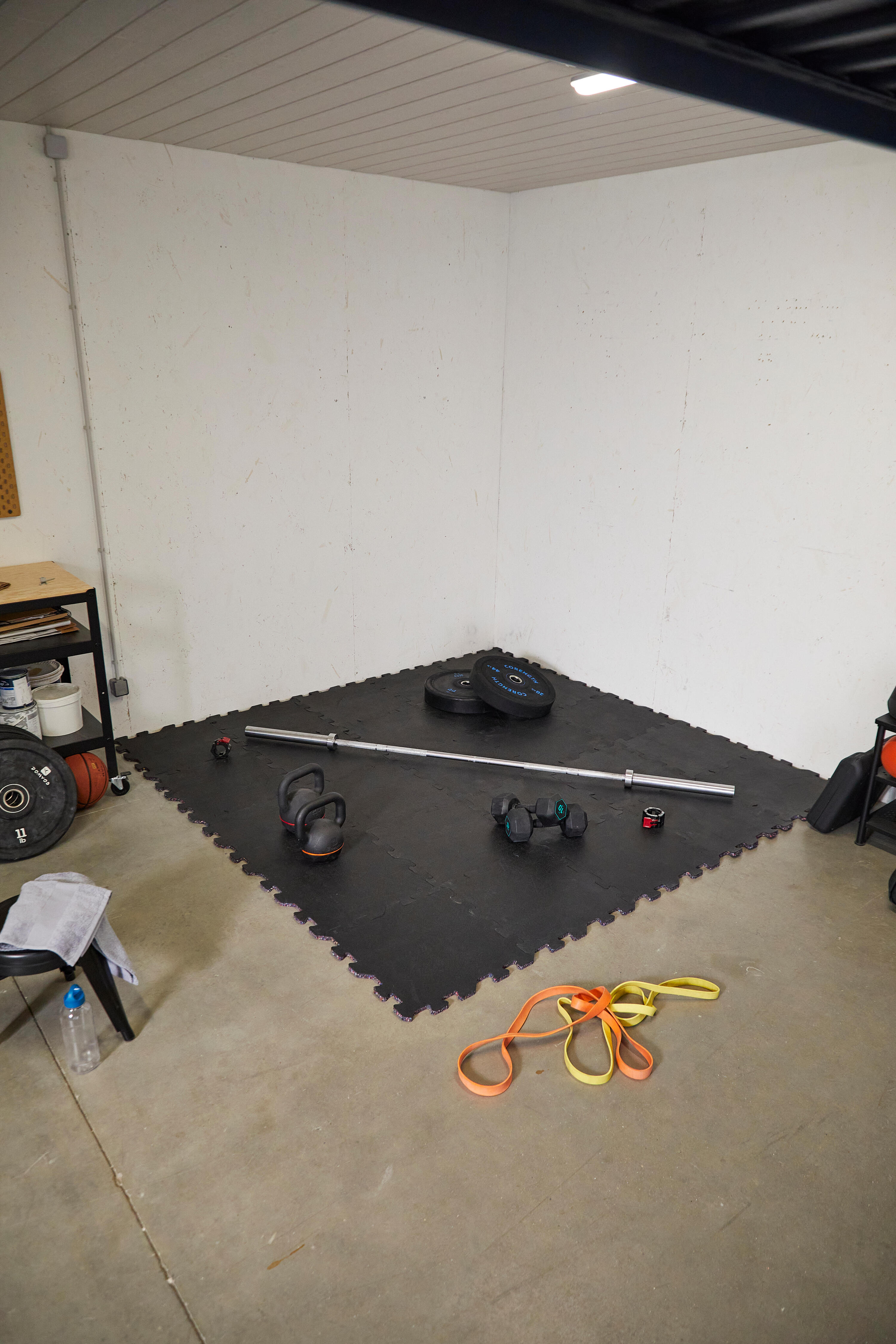 Dalle de sol musculation modulable 58x58cm 8/18