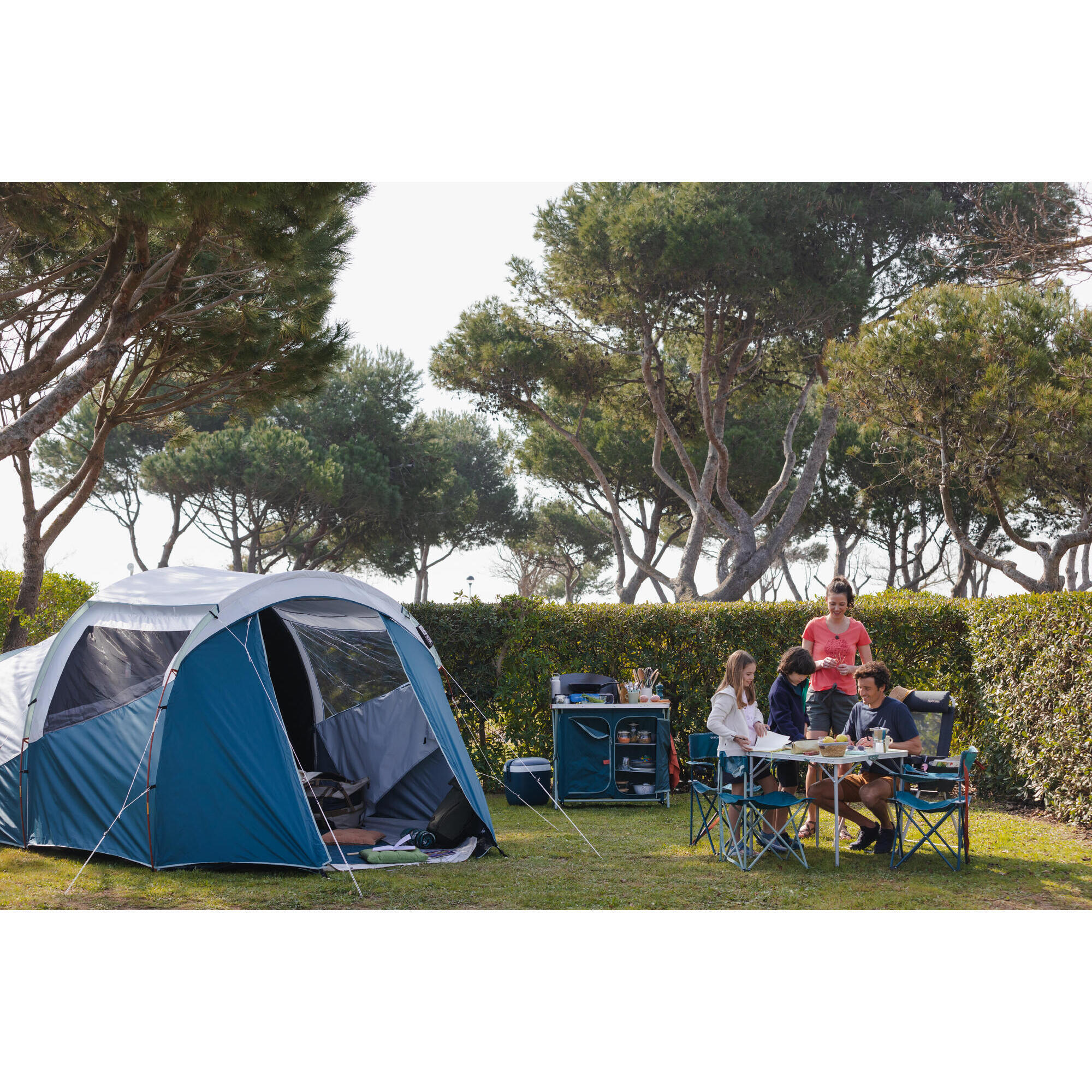 Meuble de cuisine pliable pour le camping - Pétrole sombre - Quechua -  Décathlon