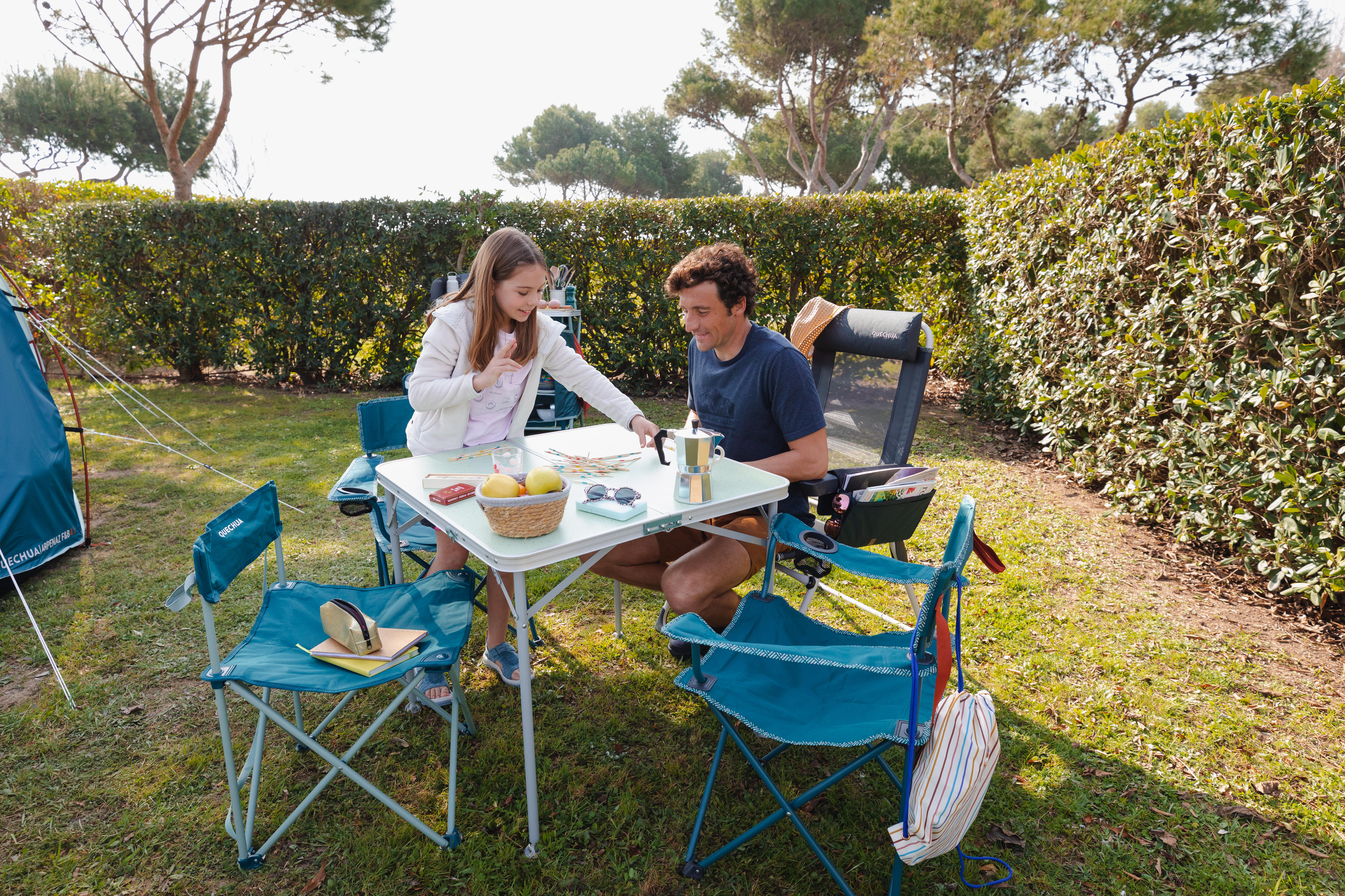 Table de camping pliable pour 4 personnes - QUECHUA
