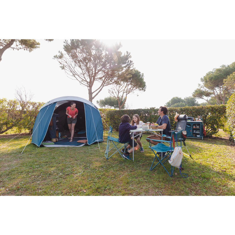 Cort camping 4 Persoane 1 Cameră, cu bețe ARPENAZ Fresh&Black 4.1