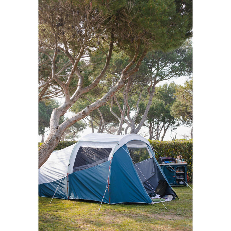 Cort camping 4 Persoane 1 Cameră, cu bețe ARPENAZ Fresh&Black 4.1