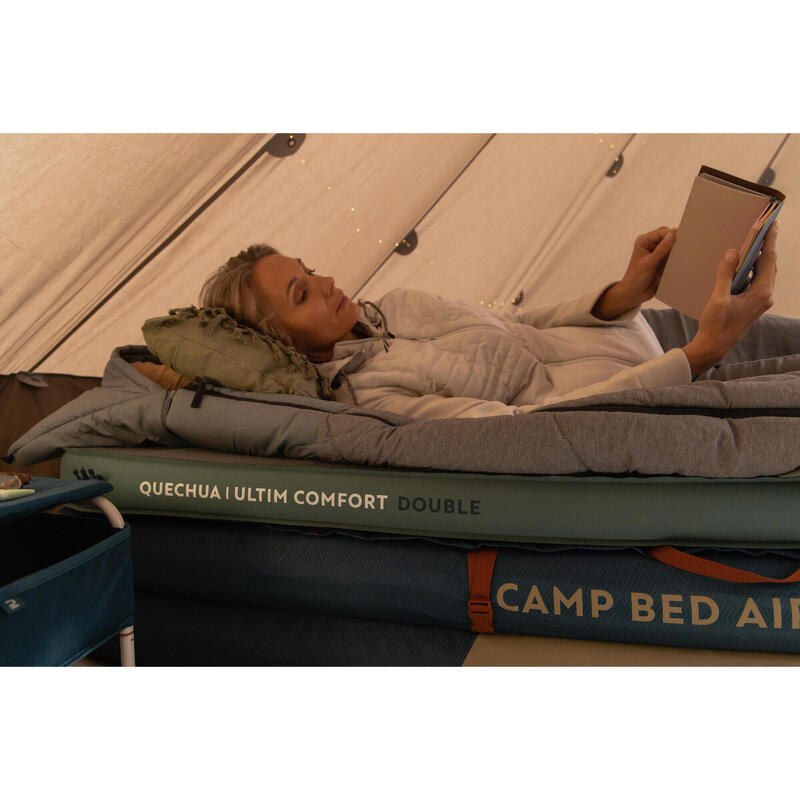 Sac de dormit dublu pentru camping 0° Bumbac ULTIM COMFORT - 2 persoane