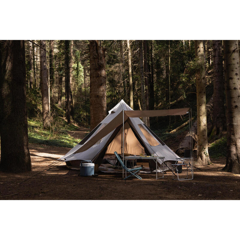 Tarp Schutzplane Polybaumwolle Camping - Tepee für 6 Personen