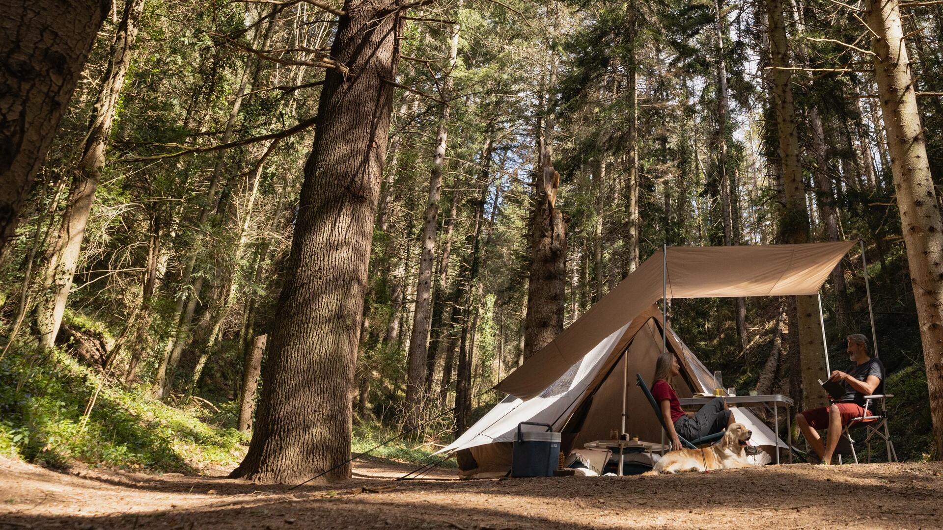 Tente de camping tipi