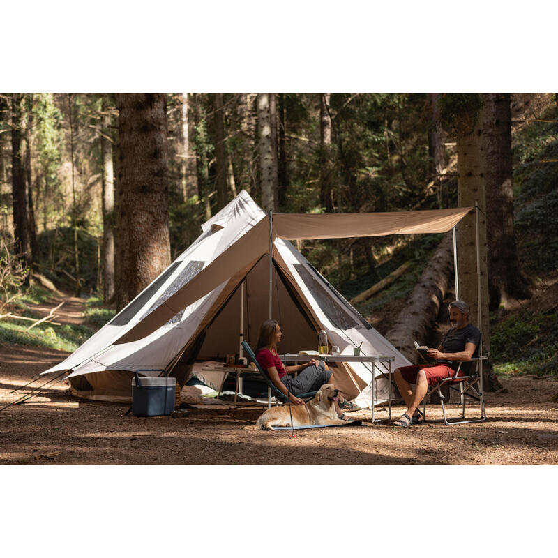 Kempingový přístřešek Tarp ke stanu Tepee Polycoton | 6 osob