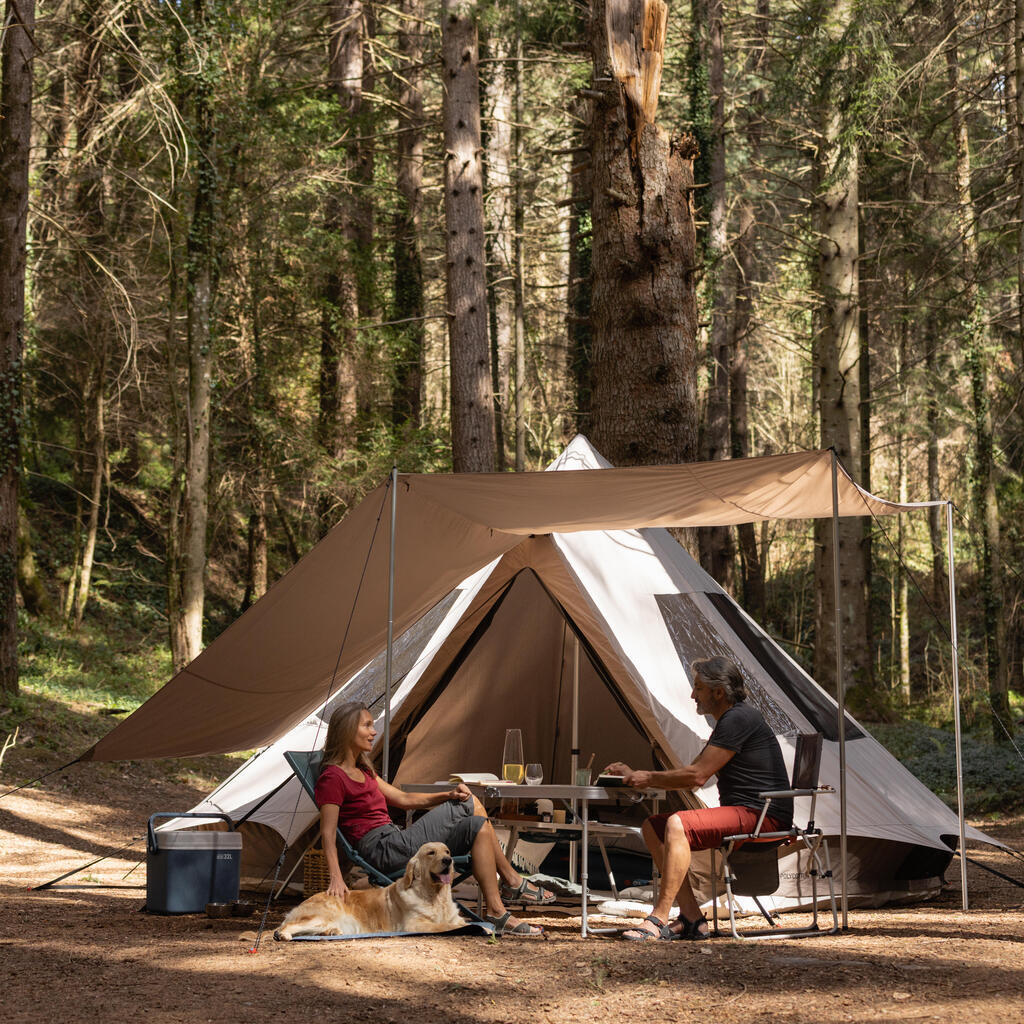 CAMPING TARP - POLYCOTTON TEPEE - 6 PERSON