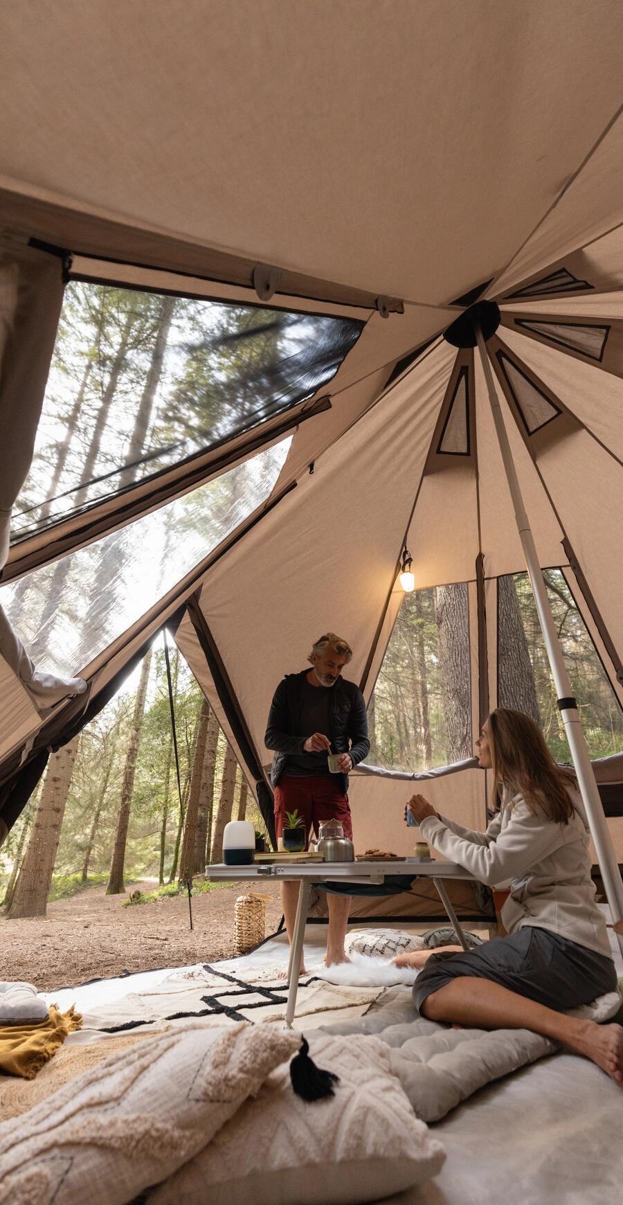 entretenir une tente gonflable de camping air seconds