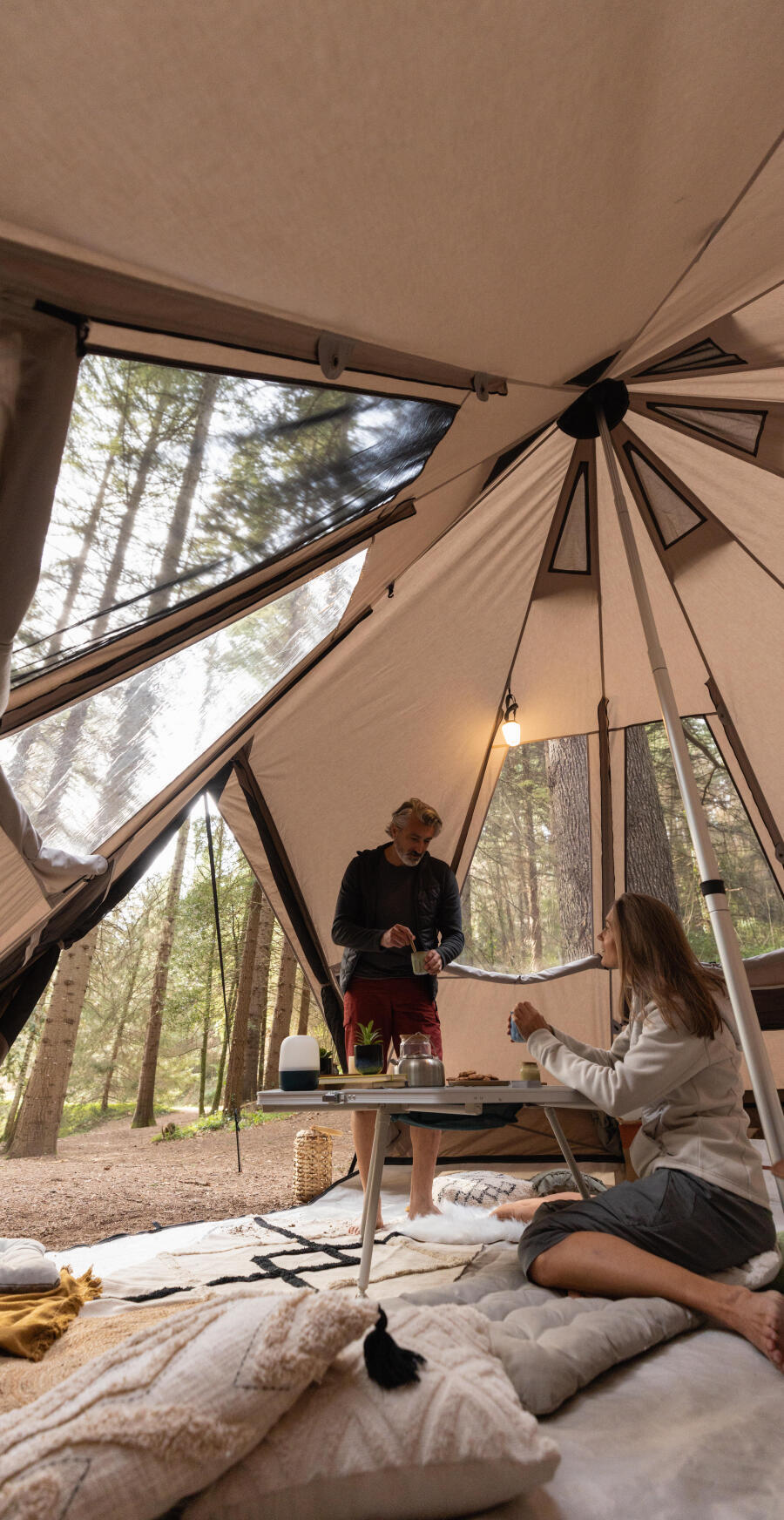 entretenir une tente gonflable de camping air seconds