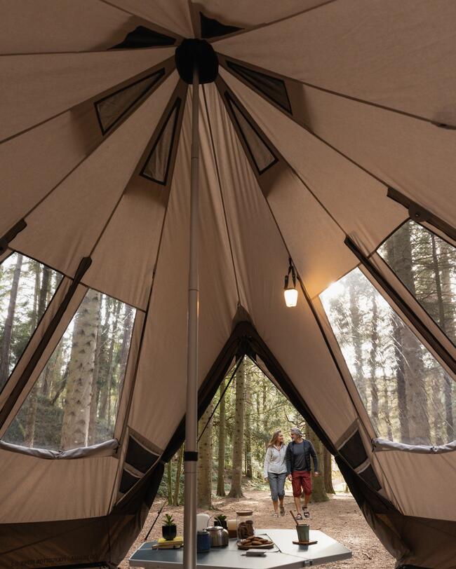 Namiot kempingowy 5 osobowy - Tipi 5.2 polibawełna