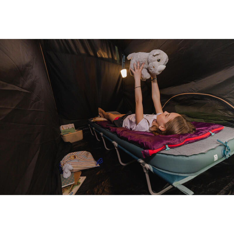 Dětský kempingový spací pytel MH 100 10 °C fialový
