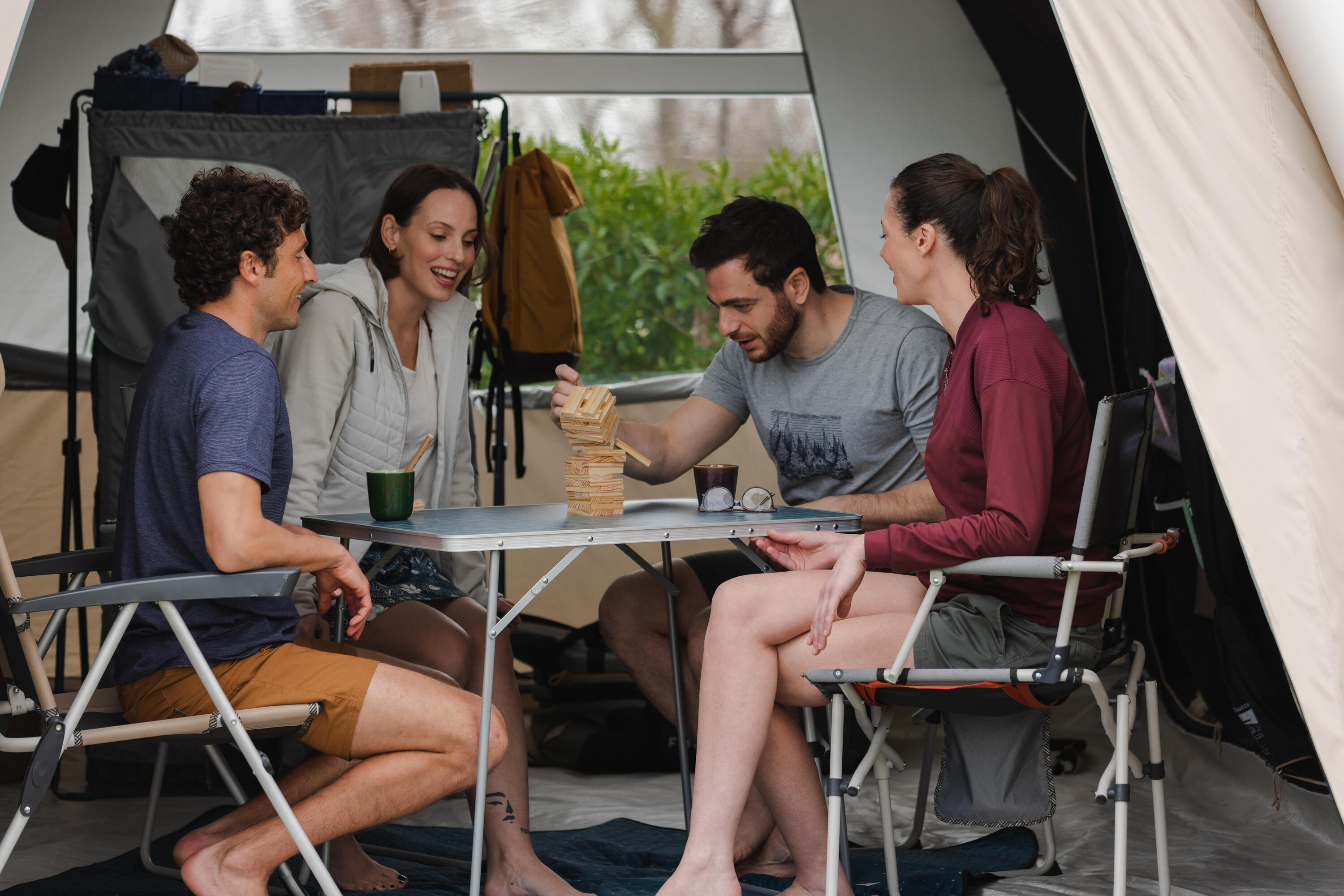 Tente de camping gonflable 8 places 4 chambres, Fresh & Black, Air Seconds 8.4 27/34