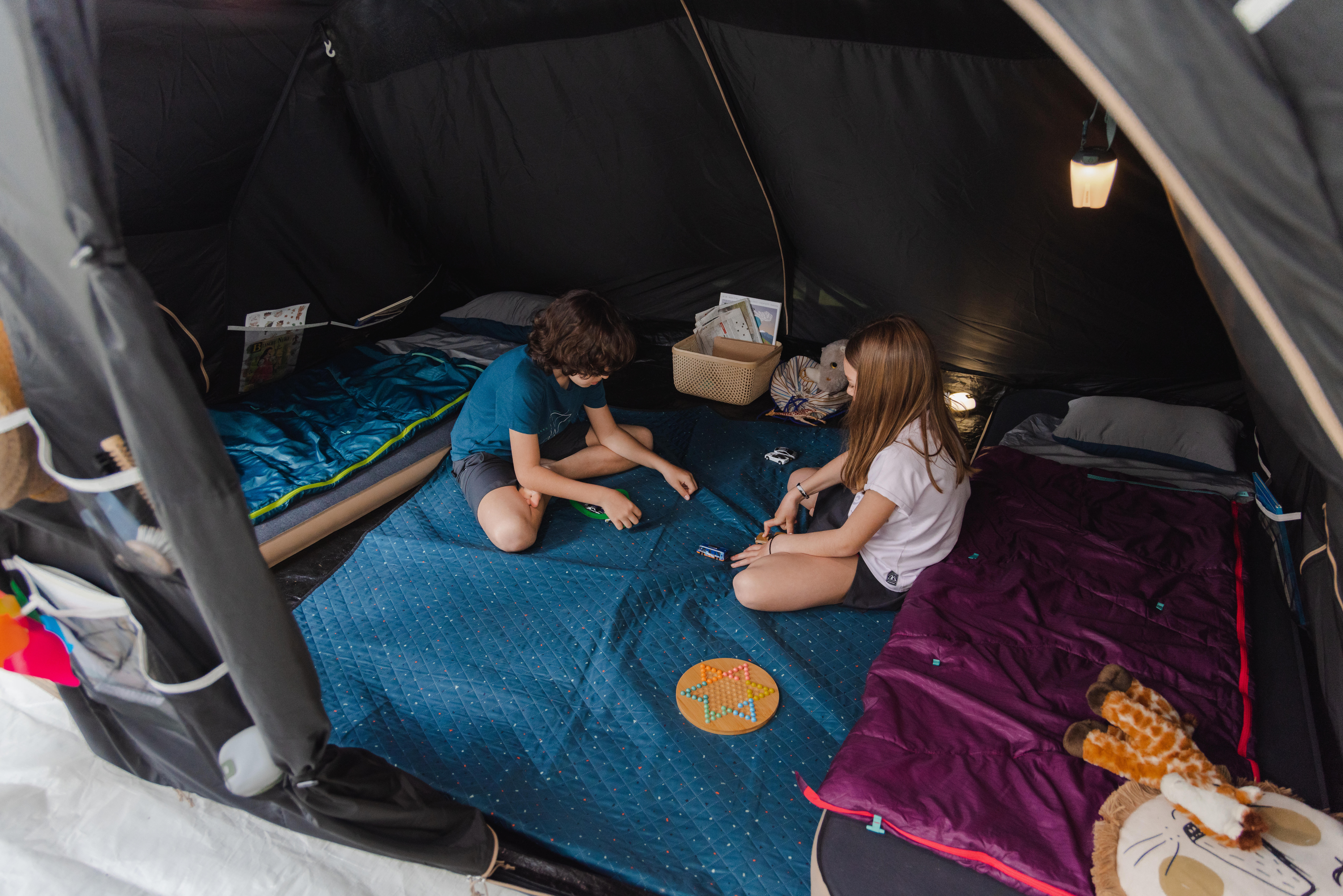 Kids’ Camping Sleeping Bag - MH 100 Purple - QUECHUA