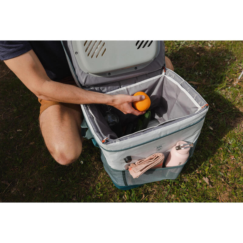 Camping Flexible Electric Cooler - 30 L - Preserves Cold for 96 Hours