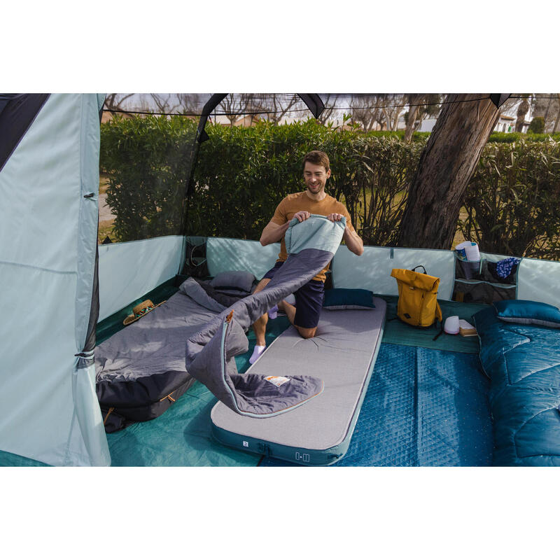 Sac de dormit de camping 5°C bumbac, 2 în 1, Perfect Sleep