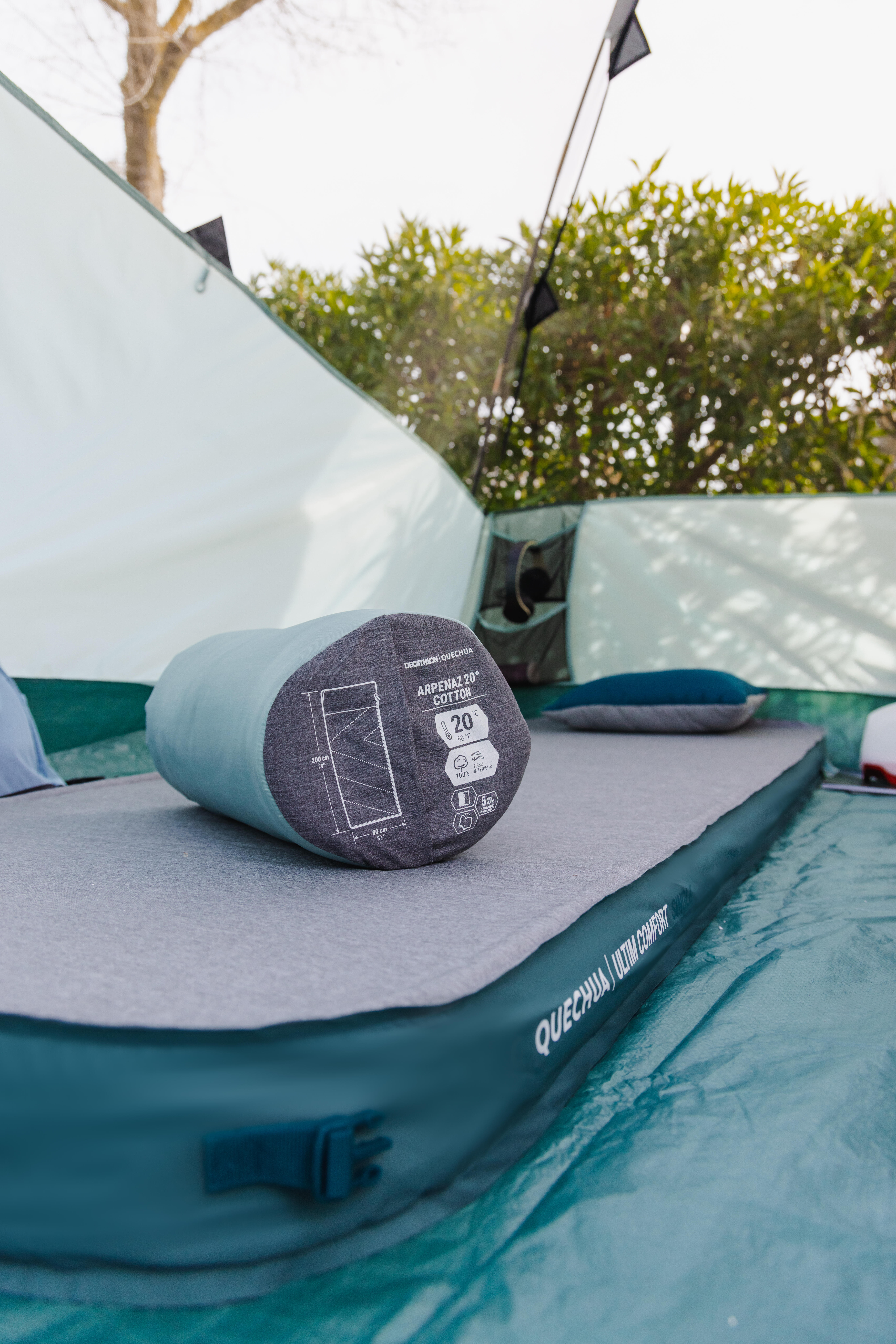 Matelas de camping autogonflant pour 1 personne – Ultim Confort 200 x 70 cm - QUECHUA