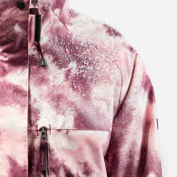 WOMEN'S SNB 100 SNOWBOARD JACKET - PINK GRAPH