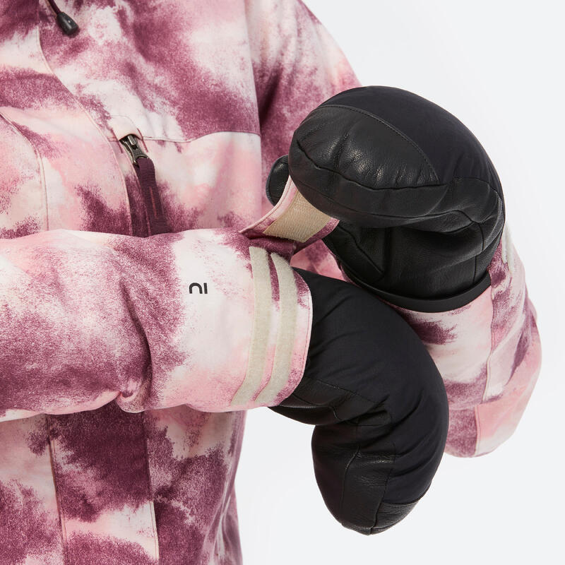 Casaco de Snowboard Mulher SNB 100 Estampado Rosa