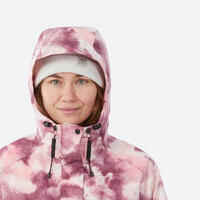 WOMEN'S SNB 100 SNOWBOARD JACKET - PINK GRAPH