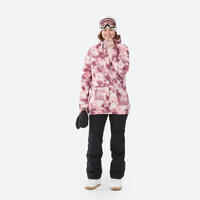 WOMEN'S SNB 100 SNOWBOARD JACKET - PINK GRAPH