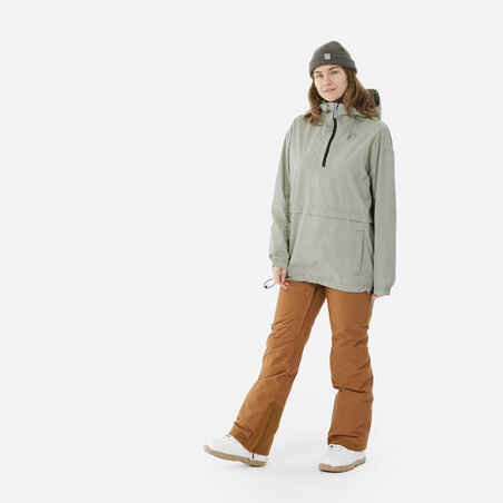 MEN'S SNB 100 LIGHTWEIGHT SNOWBOARD JACKET - SAGE GREY