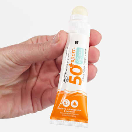 Veido ir lūpų kremas nuo saulės „du viename“, SPF 50 +