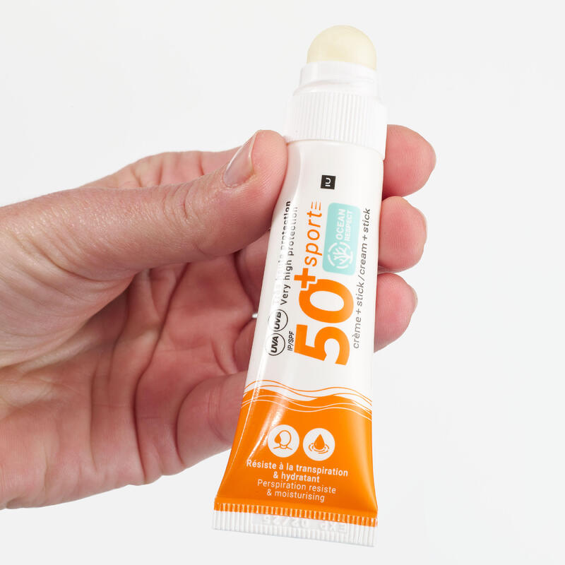 Crema solar 2 en 1 para rostro y labios - FPS 50+ 