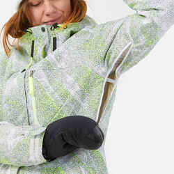 WOMEN'S SNB 100 SNOWBOARD JACKET - WHITE GRAPH